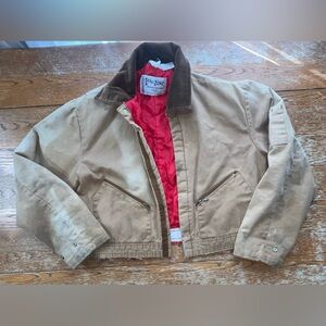 Vintage Sub Zero Quilted Canvas Coverall Cut off Jacket.